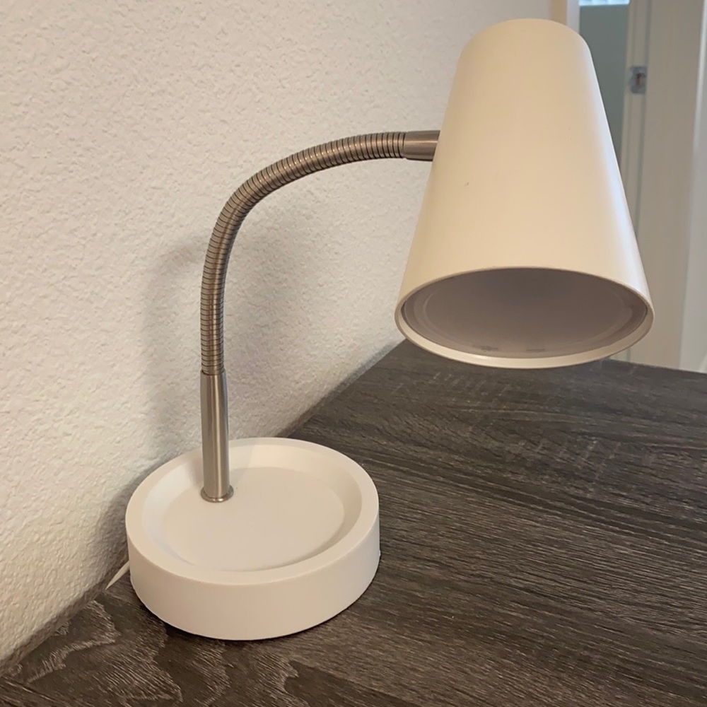 White desk lamp